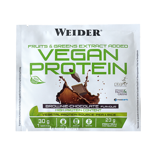 proteina vegana brownie